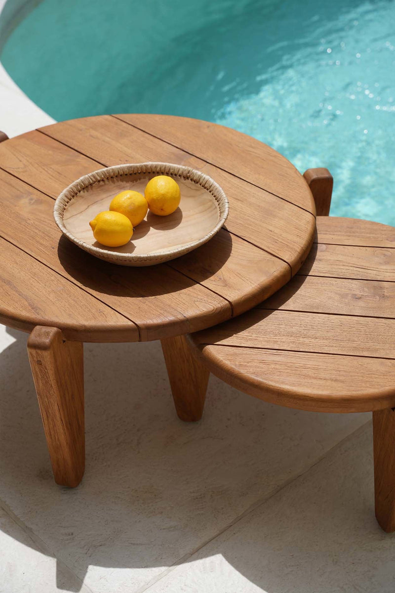 The Seseh Coffee Table - M - Outdoor in wood — handmade luxury coffee table curated by Laiyahome — view 2