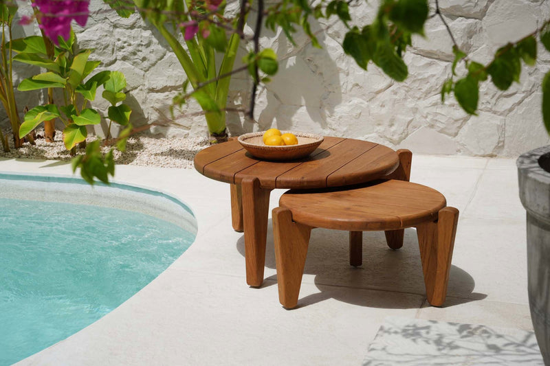 The Seseh Coffee Table - S - Outdoor in wood — handmade luxury coffee table curated by Laiyahome — view 2