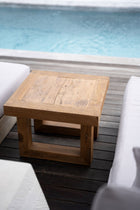 The Reclaimed Teak Side Table - Natural in wood — handmade luxury side table curated by Laiyahome — view 2