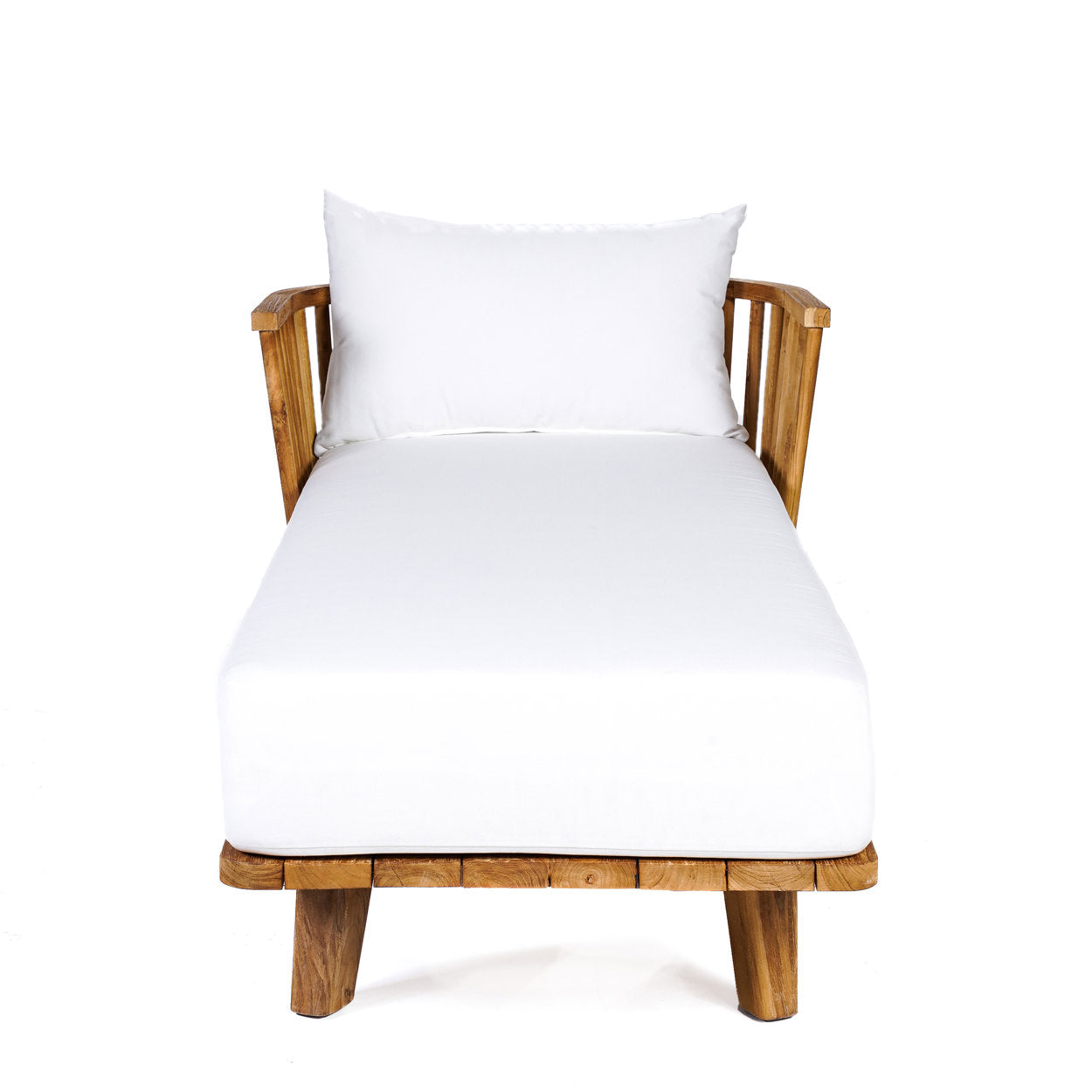 The Malawi Daybed - Natural White in wood — handmade luxury bed curated by Laiyahome — view 2