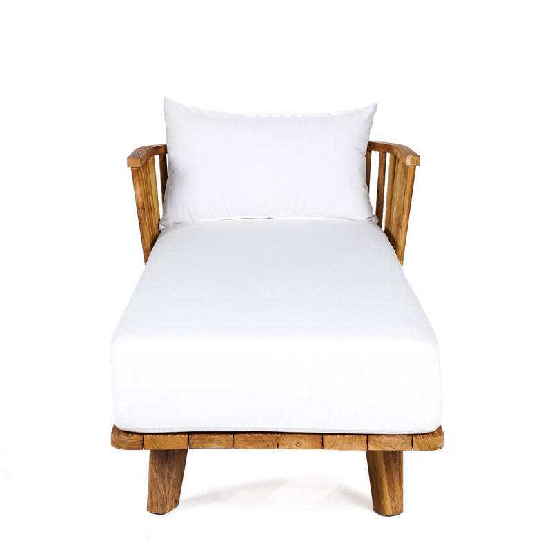 The Malawi Daybed - Natural White in wood — handmade luxury bed curated by Laiyahome — view 2