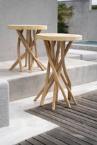 The Gili Side Table in wood — handmade luxury side table curated by Laiyahome — view 2