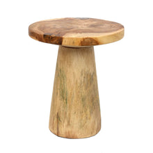 Mesa de apoio cónica em madeira - Natural - 50