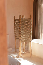 The Room Divider - Natural in wood — handmade luxury curtain curated by Laiyahome — view 2