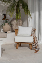 Le fauteuil Malawi une place - Blanc naturel