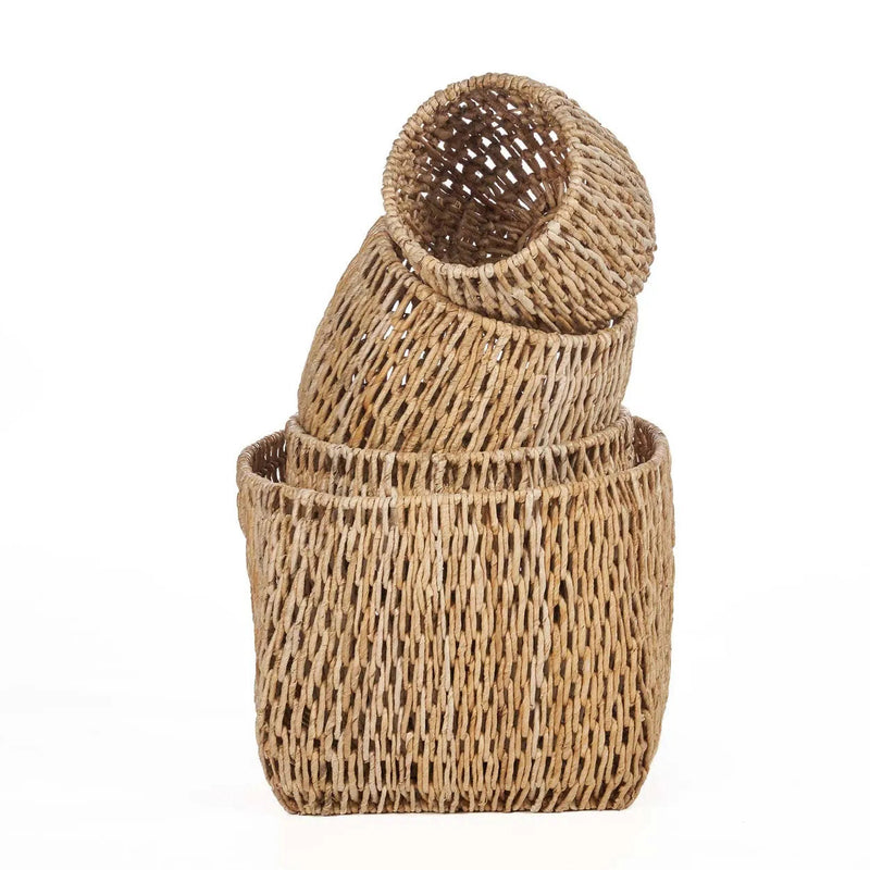 The Louh Louh Basket - Natural - XL in palm leaf — handmade luxury storage basket curated by Laiyahome — view 2