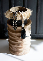 The Lovina Necklace - Natural Black in shell — handmade luxury necklace curated by Laiyahome — view 2