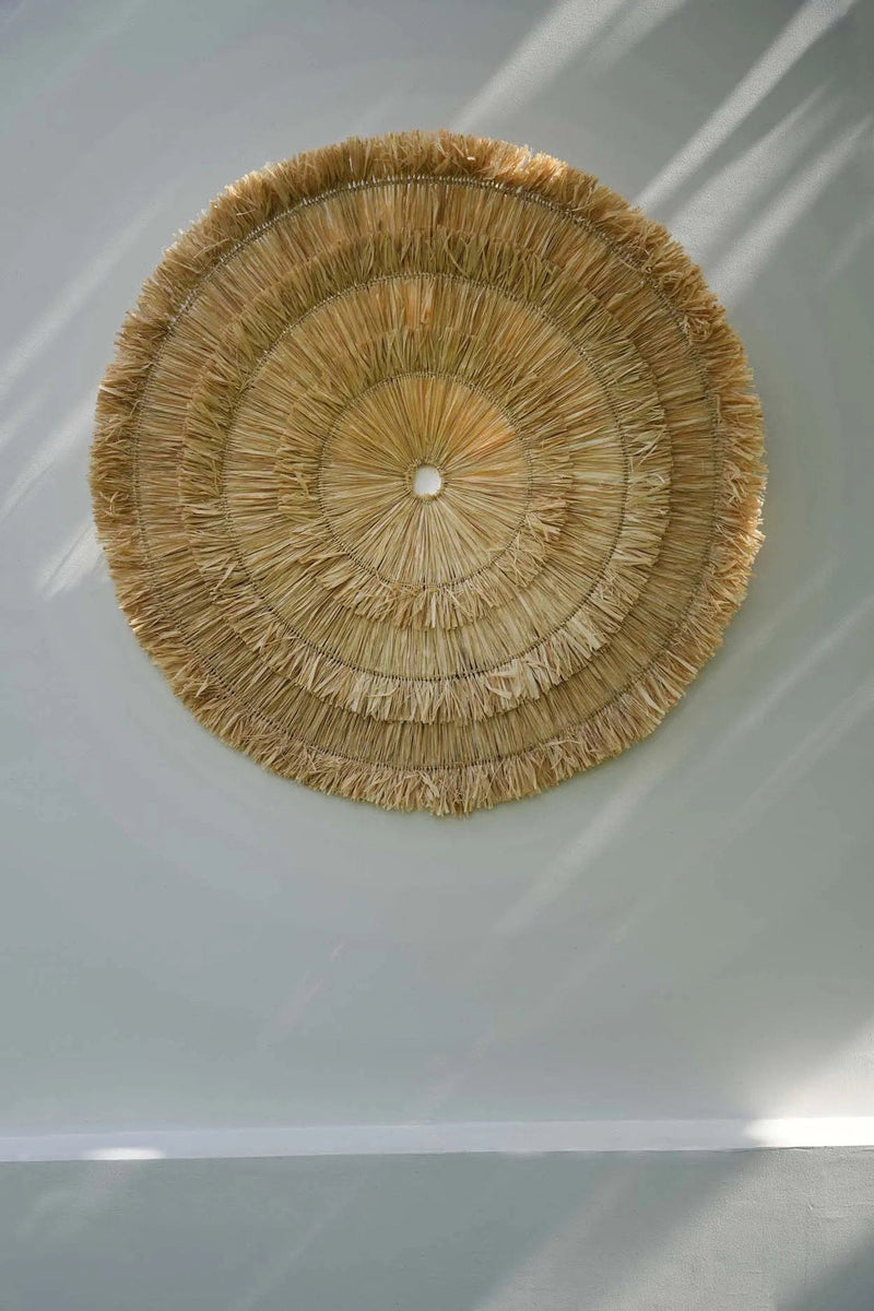 The Sehseh Wall Deco - Natural - XL in sisal — handmade luxury wall decoration curated by Laiyahome — view 2