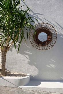 The Montezuma Mirror - Natural in coconut — handmade luxury wall mirror curated by Laiyahome — view 2