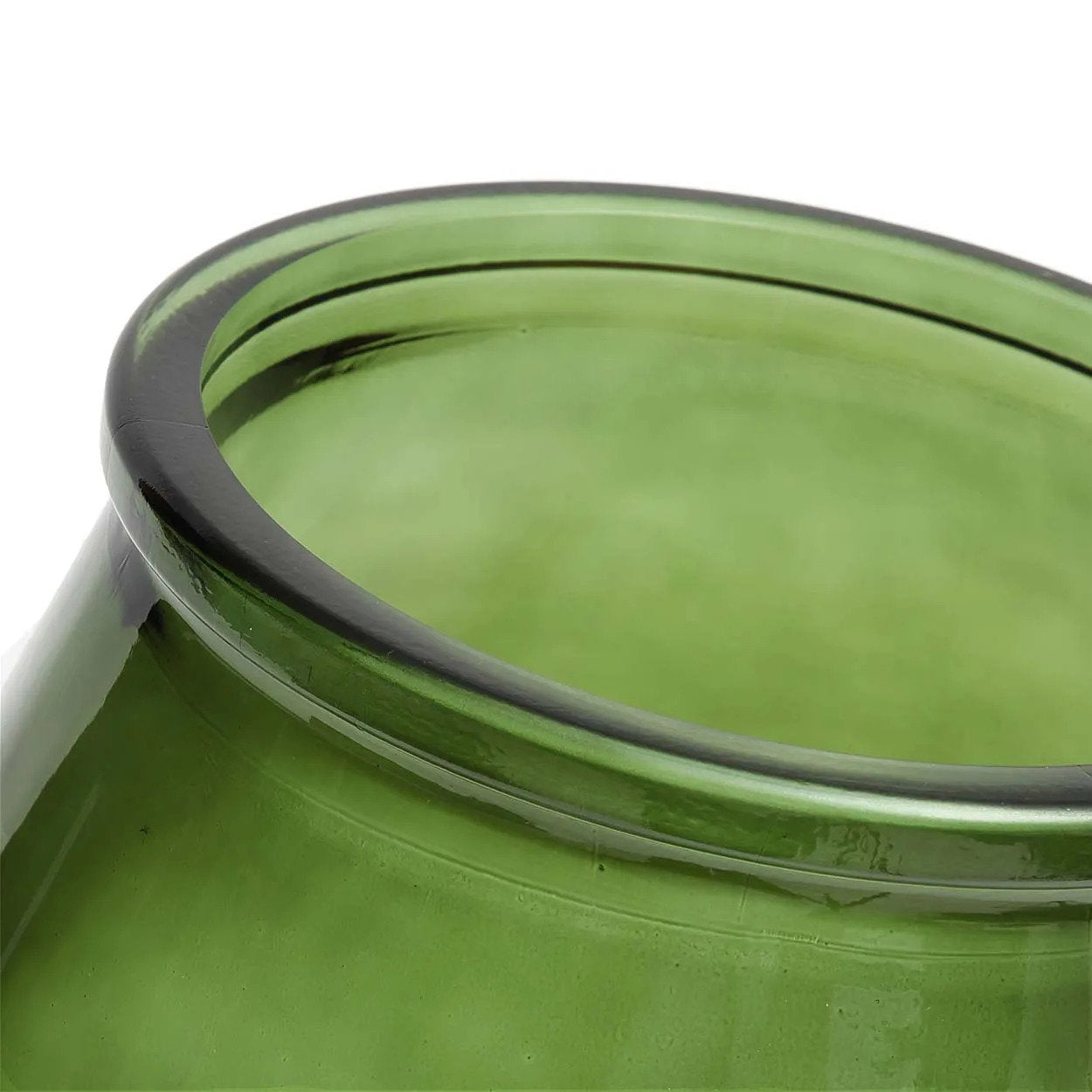 The Qiezi Vase - Green - L in glass — handmade luxury vase curated by Laiyahome — view 2