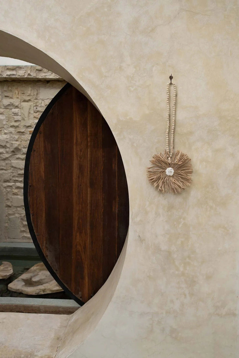The Raffia Bunga Tassel - Natural in raffia — handmade luxury statue curated by Laiyahome — view 2