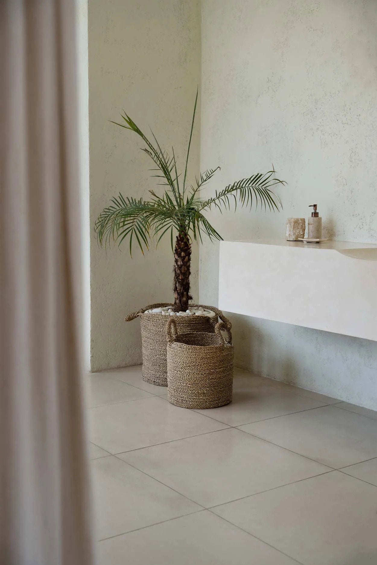 The Sensity Baskets - Natural - S in seagrass — handmade luxury storage basket curated by Laiyahome — view 2
