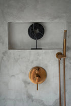 The Marble Disc on Stand - Black - S in marble — handmade luxury standing decoration curated by Laiyahome — view 2