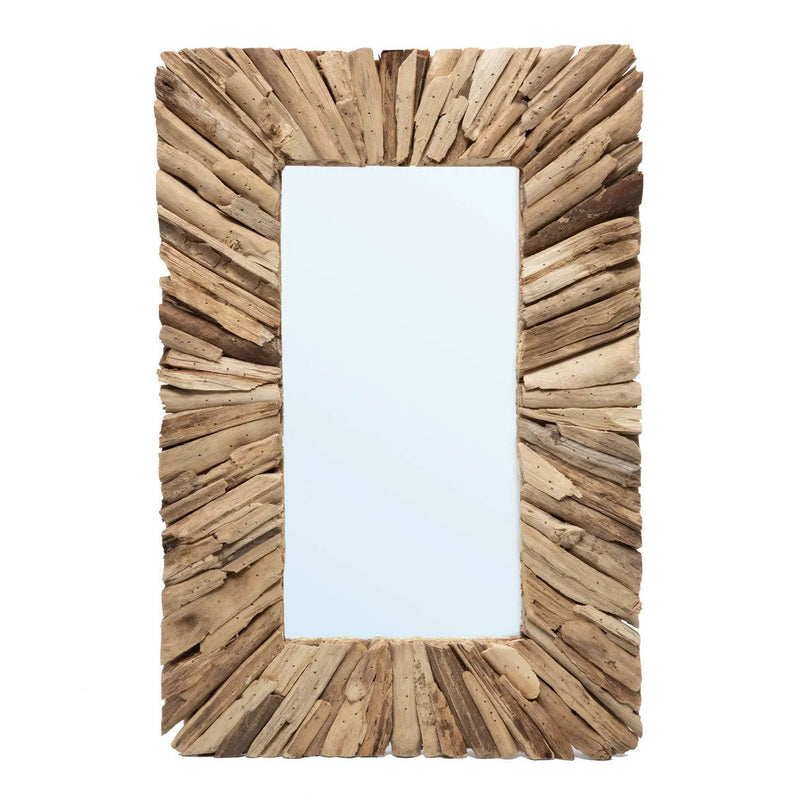 The Driftwood Framed Mirror - Natural - M