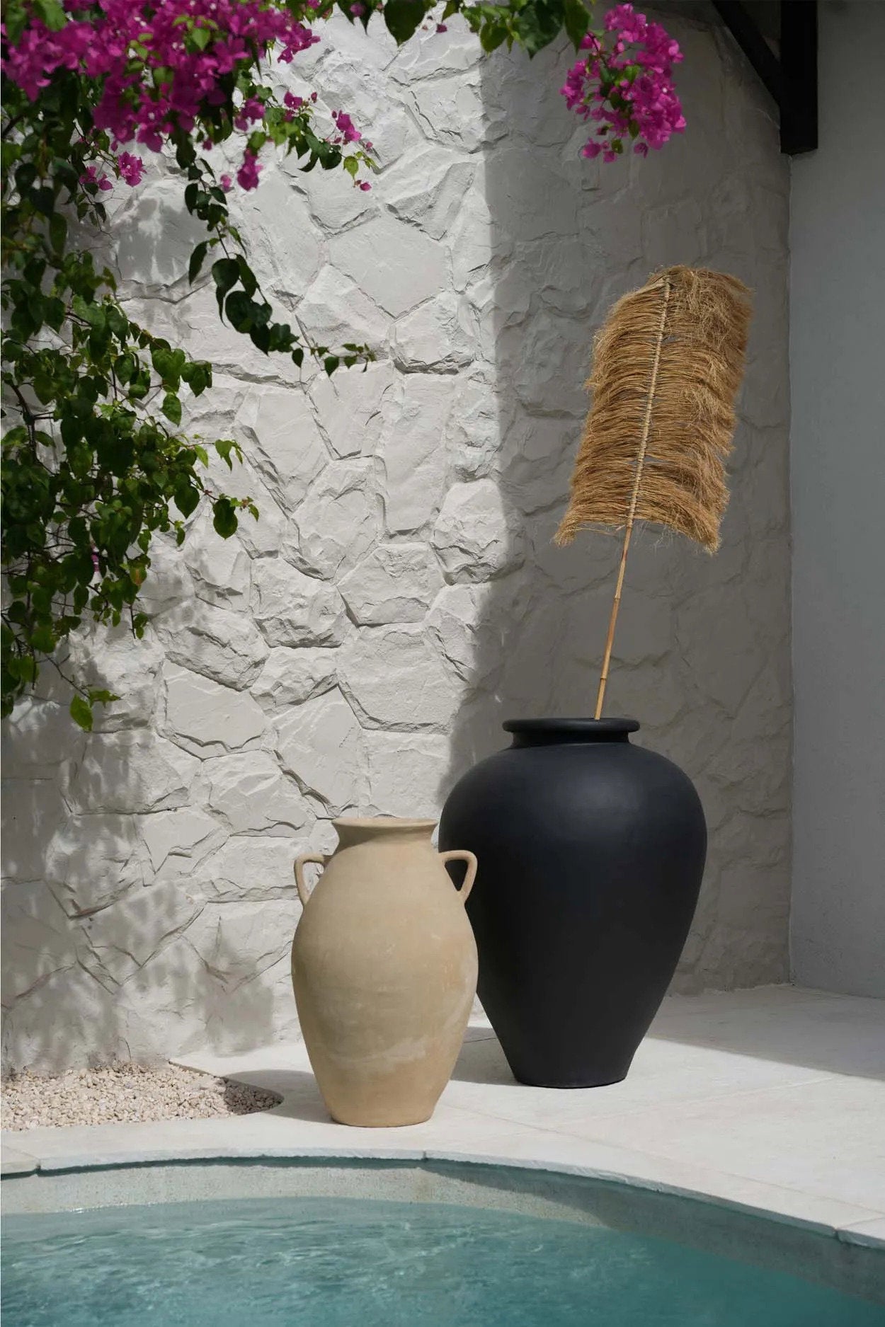 The Raffia Palmeira - Natural in raffia — handmade luxury standing decoration curated by Laiyahome — view 2