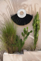 The Shell Alang Alang - Black in grass — handmade luxury wall decoration curated by Laiyahome — view 2