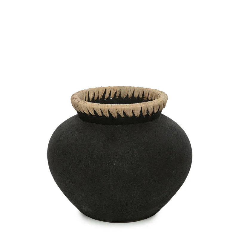Vaso elegante - Preto Natural - M