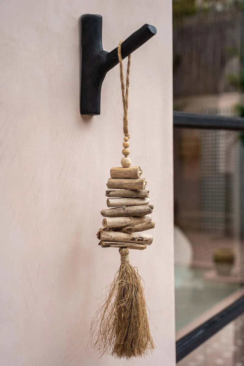 The Raffia Driftwood in wood — handmade luxury wall decoration curated by Laiyahome — view 2