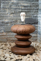 The Sumba Stone #34 in stone — handmade luxury standing decoration curated by Laiyahome — view 2