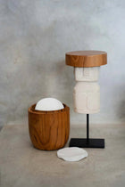 The Sumba Man on Stand in stone — handmade luxury standing decoration curated by Laiyahome — view 2