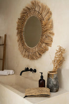 The Pretty Blonde Mirror - Natural - L in glass — handmade luxury wall mirror curated by Laiyahome — view 2