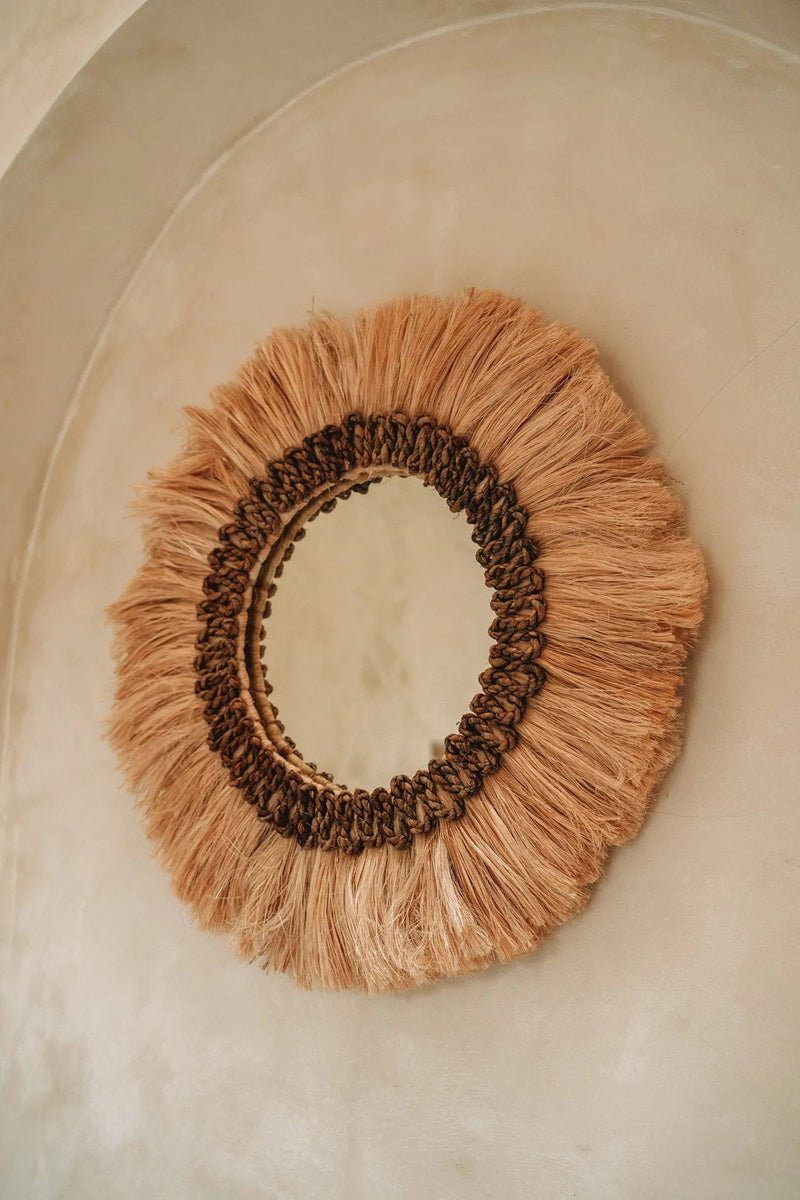 The Mowgli Mirror - Natural - M in glass — handmade luxury wall mirror curated by Laiyahome — view 2