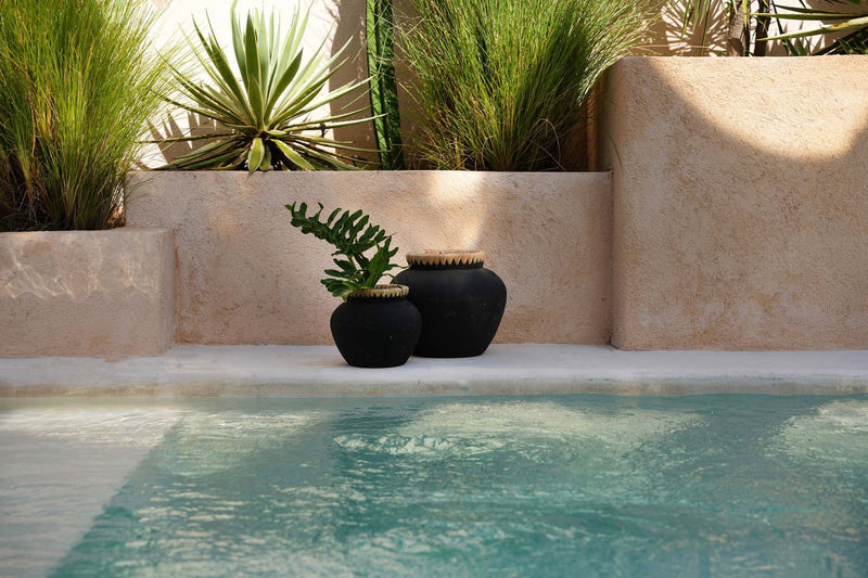 Vaso elegante - Preto Natural - S
