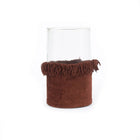 The Oh My Gee Candle Holder - Burgundy Velvet - XXL in velvet — handmade luxury tea light holder curated by Laiyahome