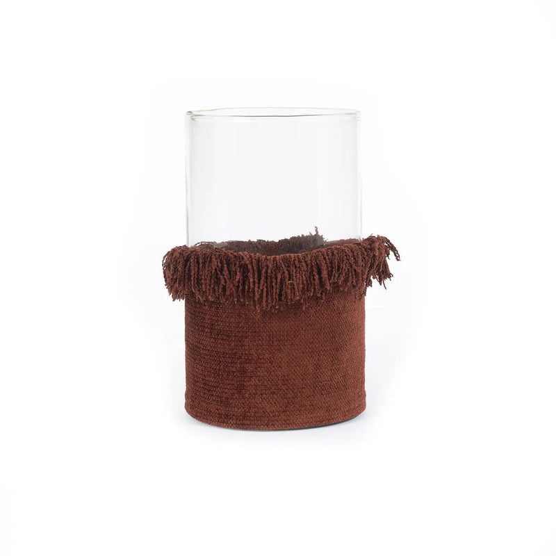 The Oh My Gee Candle Holder - Burgundy Velvet - XXL in velvet — handmade luxury tea light holder curated by Laiyahome