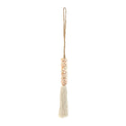 The Shell & Cotton Tassel - Pink in shell — handmade luxury wall decoration curated by Laiyahome — view 2