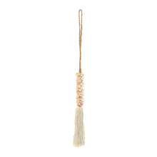 The Shell & Cotton Tassel - Pink in shell — handmade luxury wall decoration curated by Laiyahome — view 2