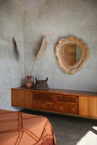 The La Contessa Mirror - Natural - L in grass — handmade luxury wall mirror curated by Laiyahome — view 2
