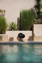 The Marble Disc on Stand - Black - M in marble — handmade luxury standing decoration curated by Laiyahome — view 2
