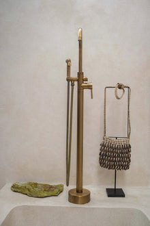 The Shell Purse on Stand in shell — handmade luxury standing decoration curated by Laiyahome — view 2