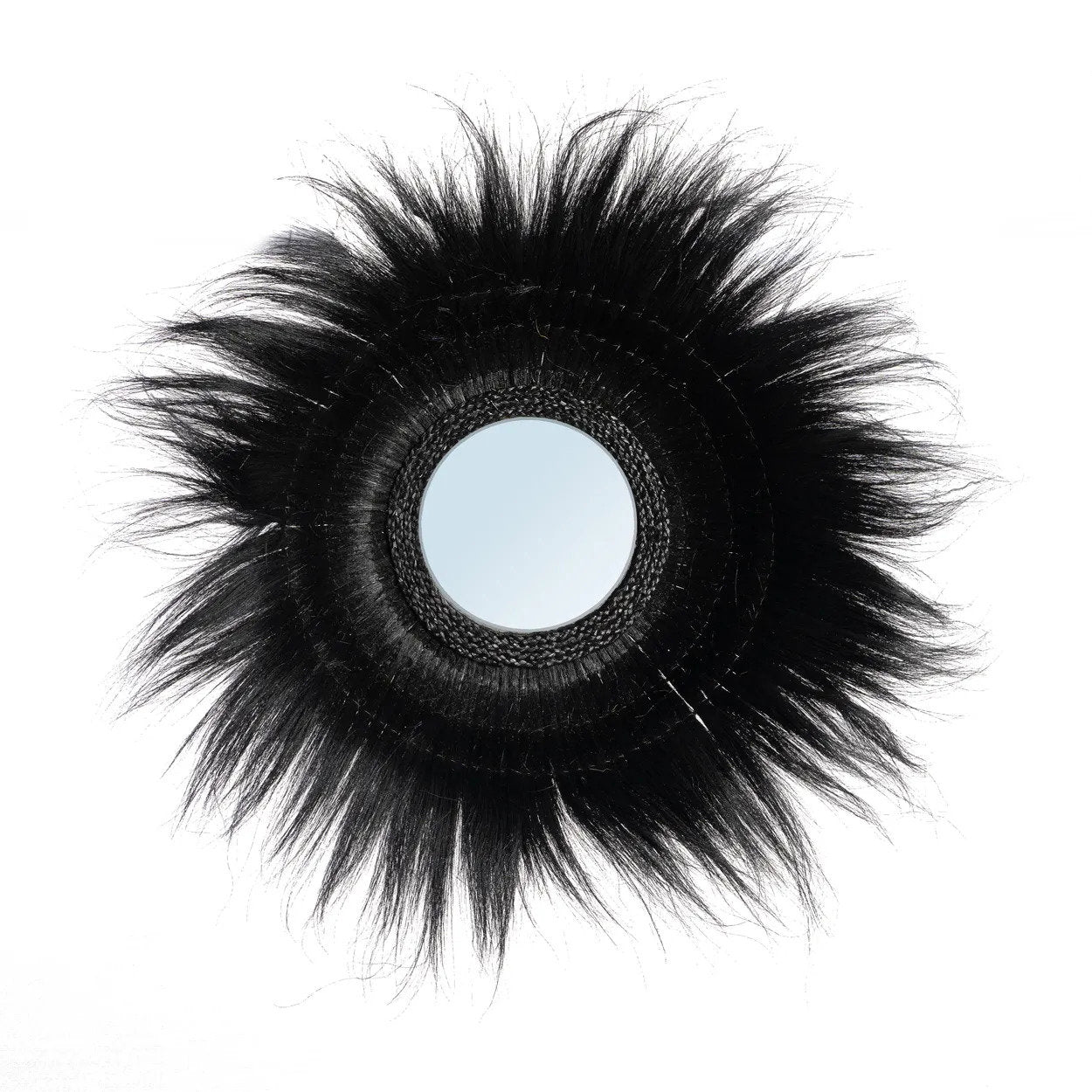 The Sunken Forest Mirror - Black – glass wall mirror in black – product view 1