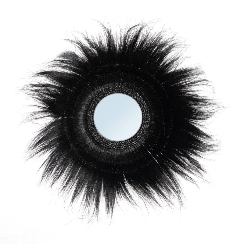 The Sunken Forest Mirror - Black – glass wall mirror in black – product view 1