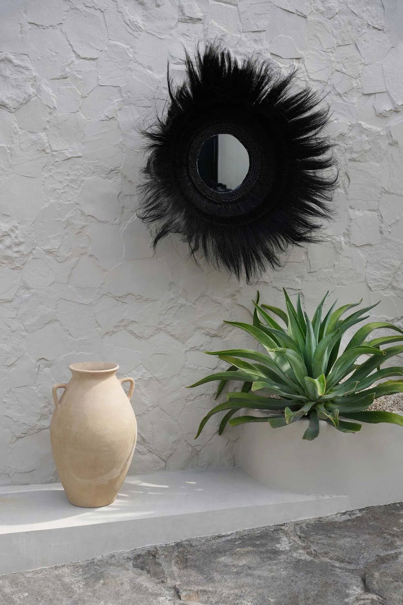 The Sunken Forest Mirror - Black – glass wall mirror in black – product view 2