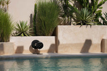 The Marble Disc on Stand - Black - L in marble — handmade luxury standing decoration curated by Laiyahome — view 2