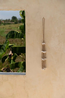 The Long Shell Tassel - White in shell — handmade luxury wall decoration curated by Laiyahome — view 2
