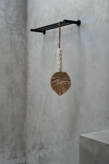 Pompon en coquillage de raphia - Blanc naturel