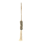 Pompon en coquillage et coton - Gris