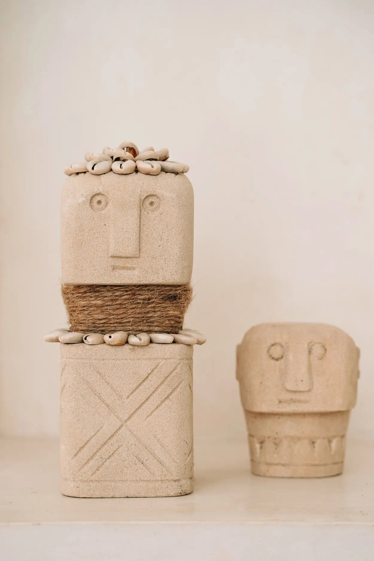 The Sumba Stone #30 in stone — handmade luxury statue curated by Laiyahome — view 2