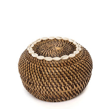 Cesta Colonial Peek-a-Boo - Castanho Natural - Tamanho S