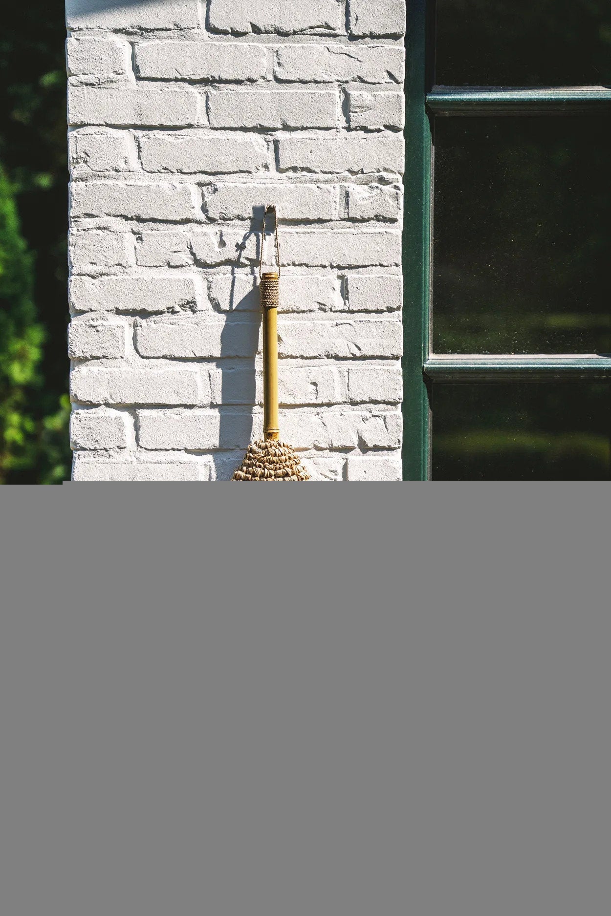 The Raffia Broom - Natural in raffia — handmade luxury broom curated by Laiyahome — view 2