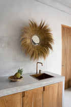 The Sunken Forest Mirror - Natural in glass — handmade luxury wall mirror curated by Laiyahome — view 2