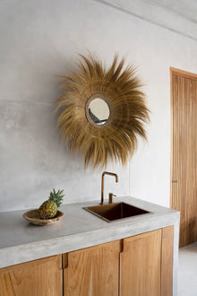 The Sunken Forest Mirror - Natural in glass — handmade luxury wall mirror curated by Laiyahome — view 2
