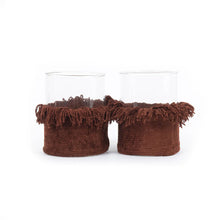 The Oh My Gee Candle Holder - Burgundy Velvet - L in velvet — handmade luxury tea light holder curated by Laiyahome — view 2