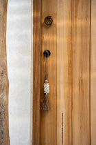 The Cowrie and Raffia Tassel - Natural in raffia — handmade luxury wall decoration curated by Laiyahome — view 2