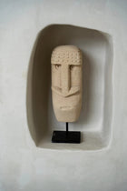 The Sumba Stone #21 on Stand in stone — handmade luxury standing decoration curated by Laiyahome — view 2