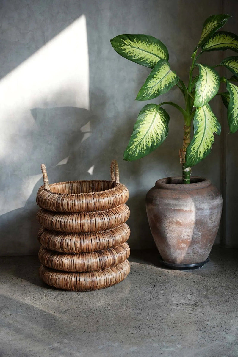 The Chunky Basket in seagrass — handmade luxury storage basket curated by Laiyahome — view 2